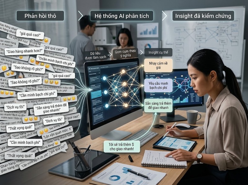 Ứng dụng AI trong nghiên cứu thị trường để nhận diện nhu cầu và xu hướng