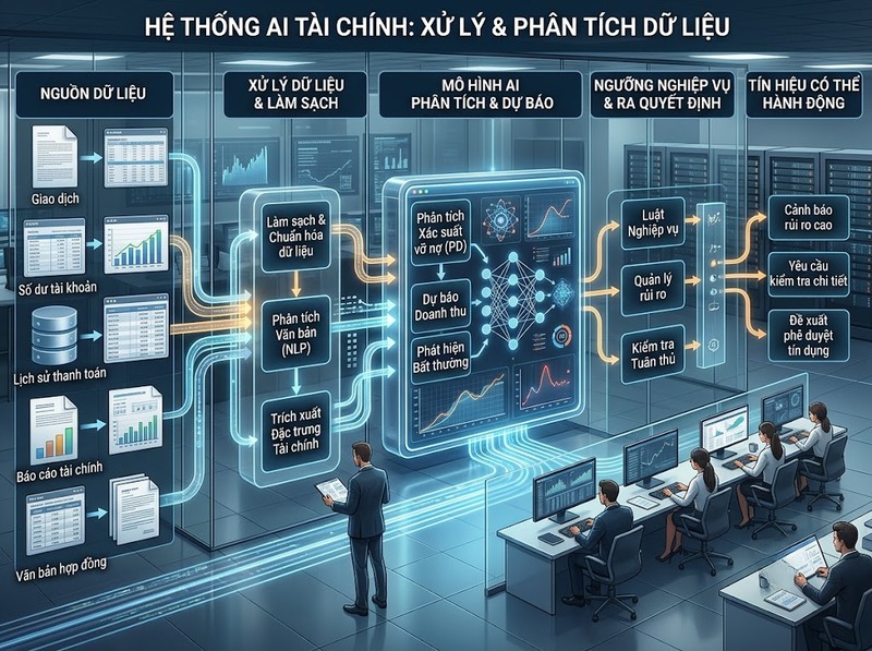 Ứng dụng AI trong tài chính từ dự báo đến phát hiện rủi ro
