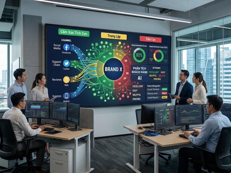Ứng dụng AI và giá trị thương hiệu trong phân tích nhận thức khách hàng