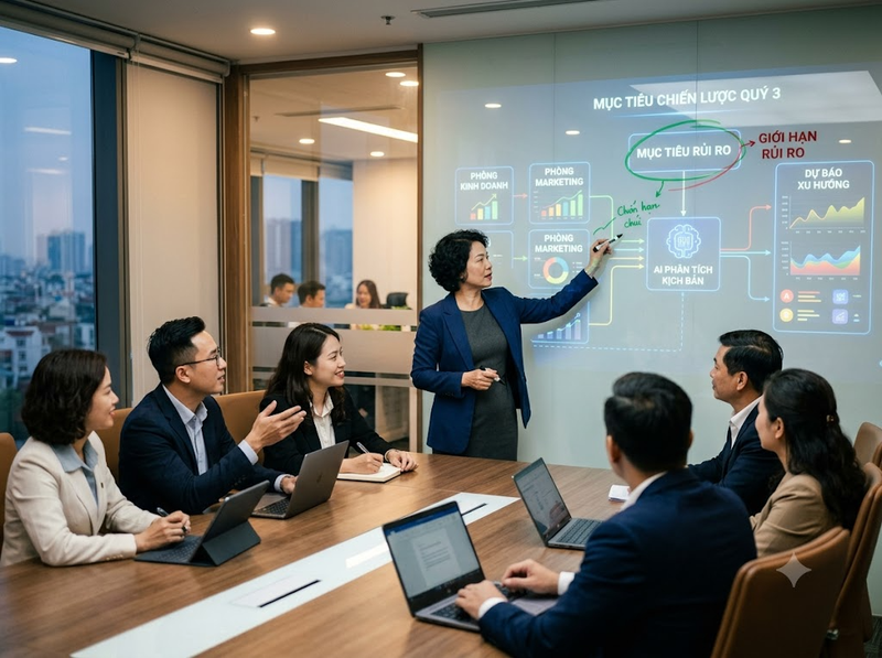 AI và lãnh đạo kết hợp trong phân tích, quyết định và quản trị