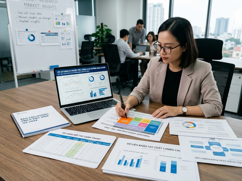 Báo cáo phân tích thị trường cần cấu trúc, dữ liệu và kết luận ra sao?