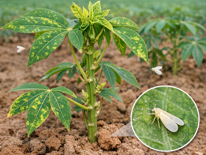 Bệnh khảm lá trên cây mì gây hại mạnh ở giai đoạn nào?