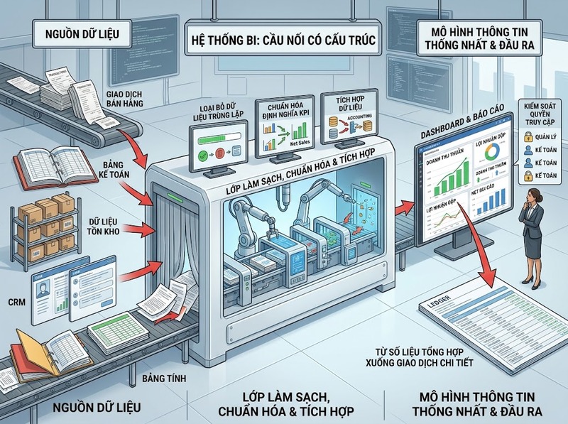 Business Intelligence biến dữ liệu doanh nghiệp thành thông tin quản trị hữu ích