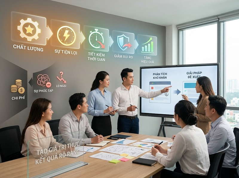 Tăng thị phần bằng giá trị khách hàng, khác biệt hóa và giữ chân