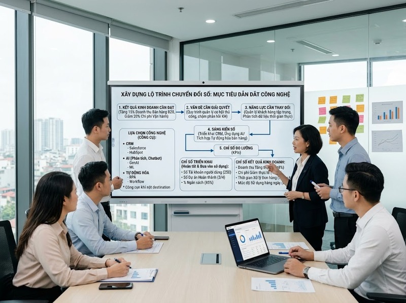 Chiến lược chuyển đổi số được xây dựng từ mục tiêu, năng lực và ưu tiên