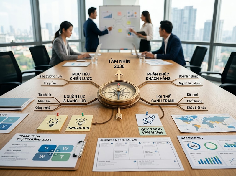 Hiểu chiến lược doanh nghiệp qua mục tiêu, lựa chọn và lợi thế cạnh tranh