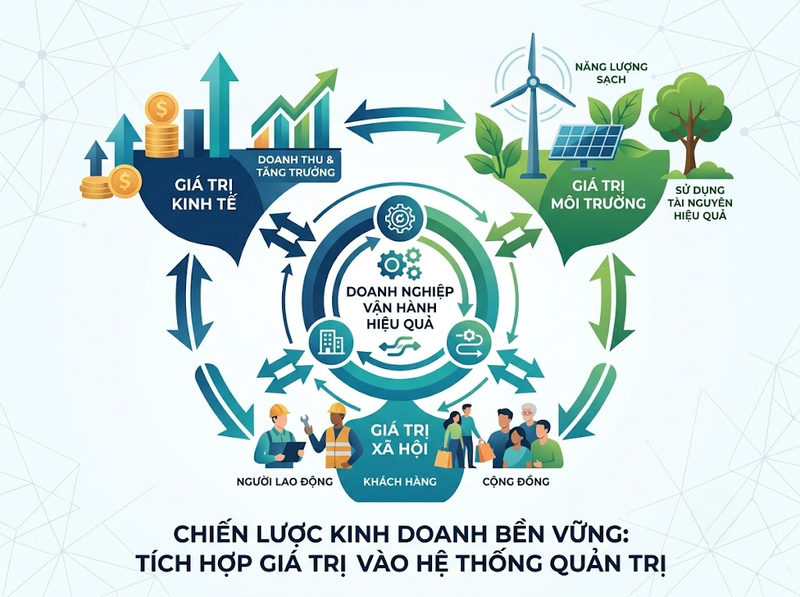 Chiến lược kinh doanh bền vững từ mục tiêu đến thực thi và đo lường