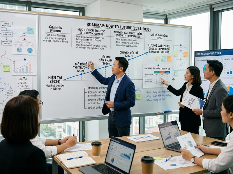 Chiến lược phát triển doanh nghiệp từ mục tiêu đến nguồn lực và thực thi
