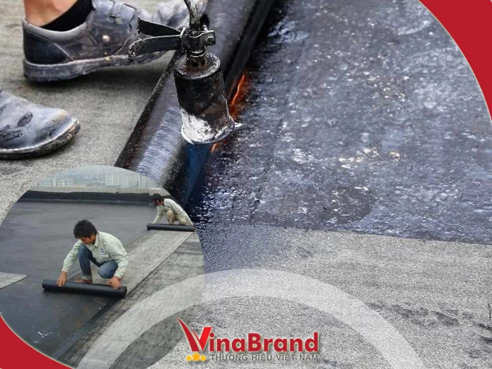 Cách xử lý chống thấm sân thượng bằng giấy dầu đúng kỹ thuật
