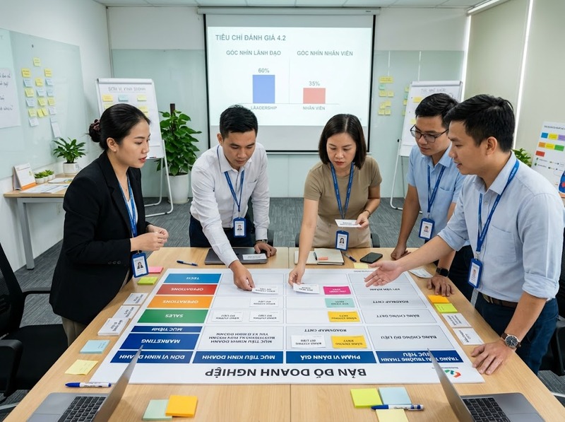 Đánh giá trưởng thành số dựa trên chiến lược, con người, dữ liệu và công nghệ
