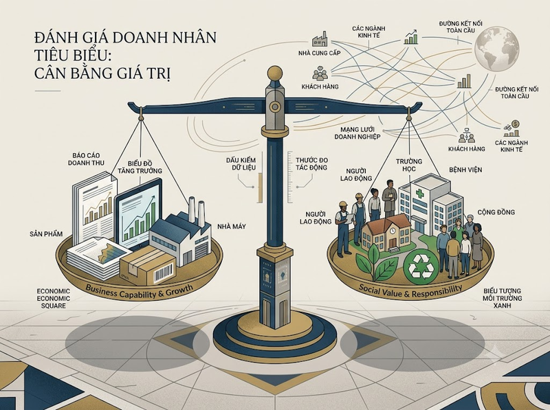 Doanh nhân Việt Nam tiêu biểu qua thành tựu kinh doanh và đóng góp xã hội