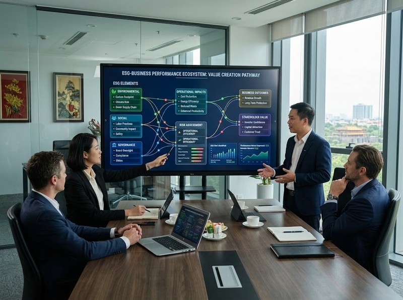 ESG và phát triển doanh nghiệp liên kết qua rủi ro và giá trị dài hạn