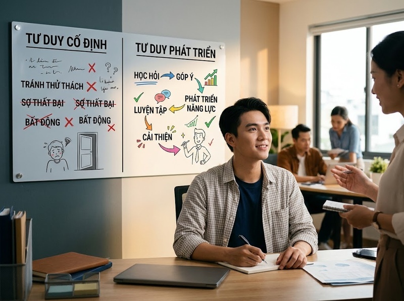 Hiểu Growth Mindset qua học hỏi, thử nghiệm và phát triển năng lực
