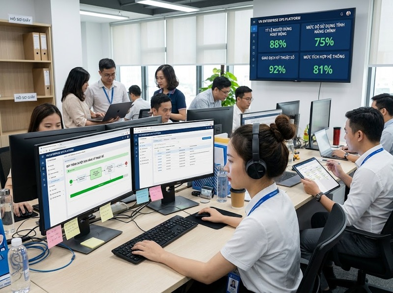 KPI chuyển đổi số giúp theo dõi năng lực, hiệu quả và giá trị tạo ra