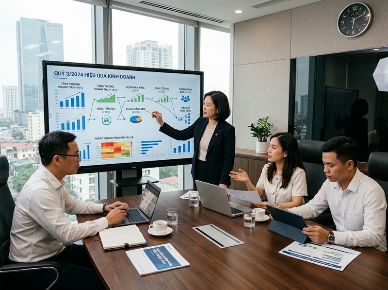 KPI lãnh đạo theo dõi kết quả, con người, vận hành và phát triển