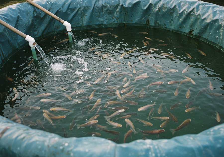 Kỹ thuật làm bể lót bạt nuôi cá lóc dễ quản lý nước