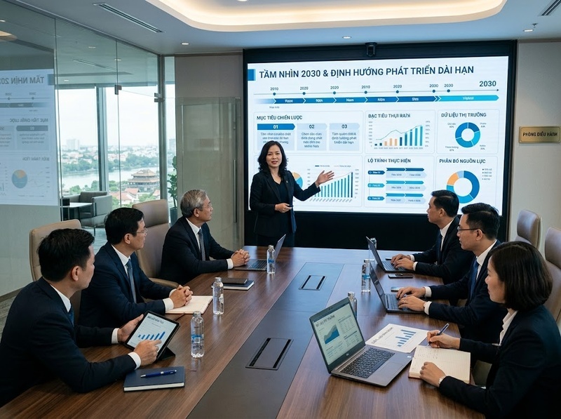 Lãnh đạo chiến lược kết nối tầm nhìn, nguồn lực và lợi thế dài hạn