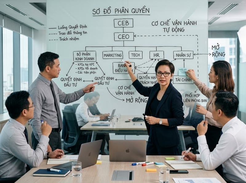 Lãnh đạo doanh nghiệp tăng trưởng nhanh cần phân quyền và xây dựng hệ thống