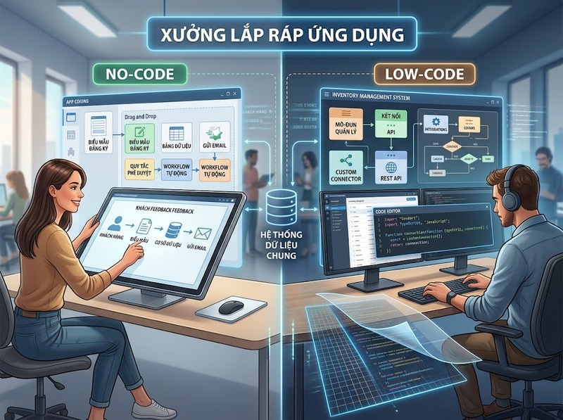 Low-code No-code giúp doanh nghiệp phát triển ứng dụng nhanh với ít lập trình