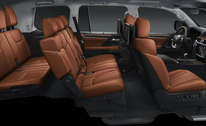 Lexus LX570 mấy chỗ? Cấu hình ghế và không gian nội thất LX570