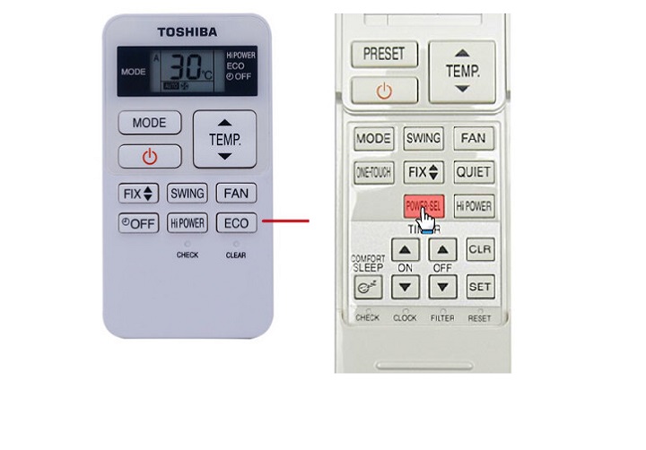 Nên chọn chế độ Power-SEL hay chế độ eco máy lạnh Toshiba?