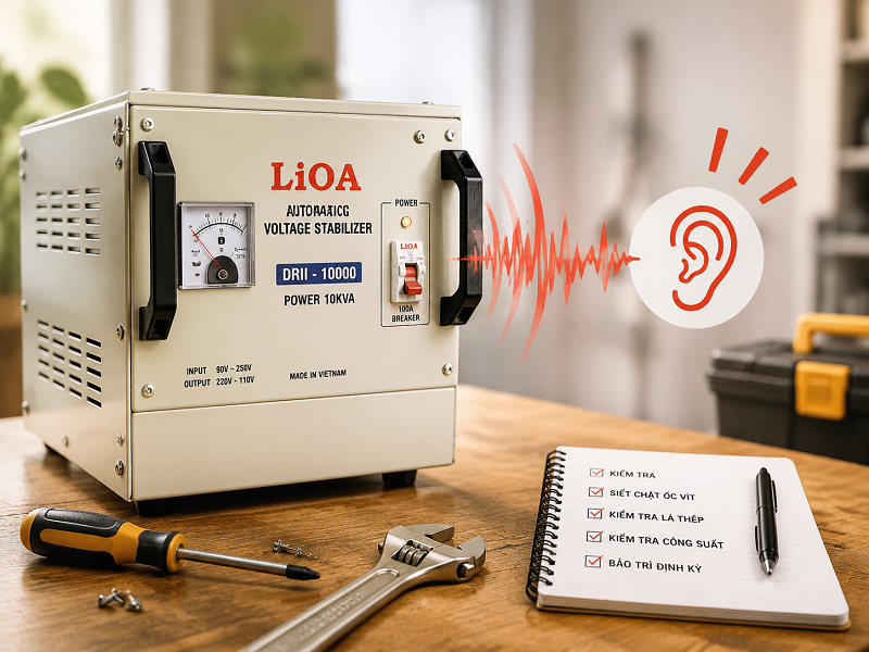 Ổn áp Lioa bị kêu: nguyên nhân và cách kiểm tra xử lý