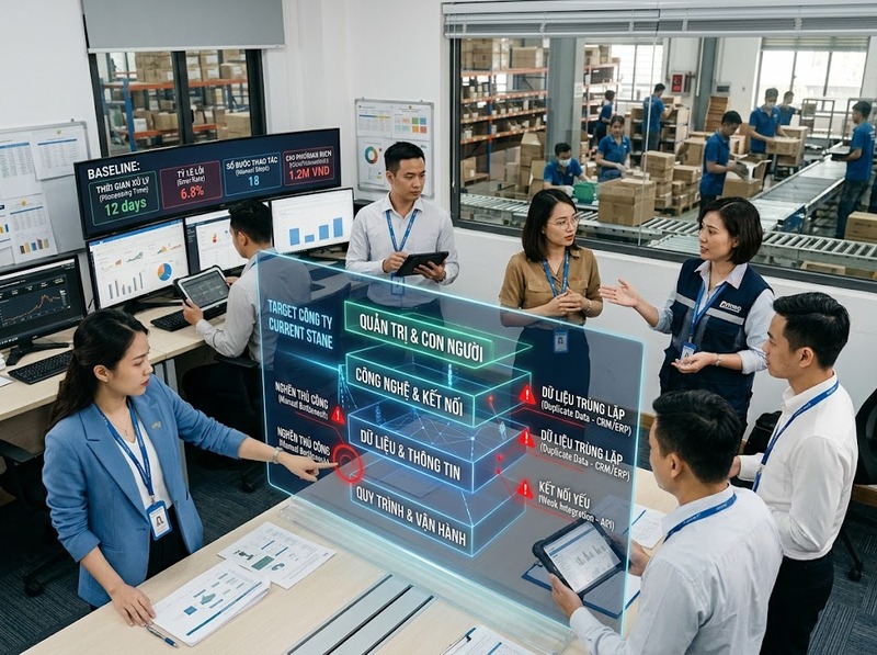 Các bước triển khai quy trình chuyển đổi số từ đánh giá đến tối ưu