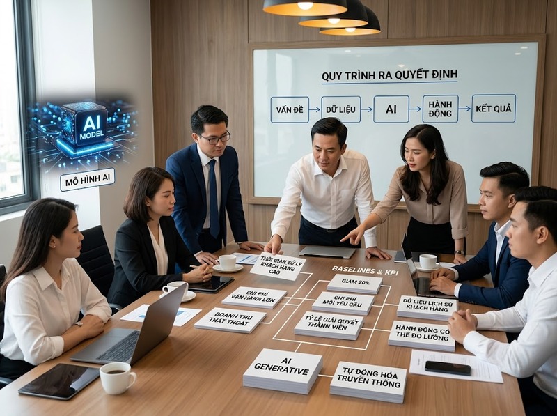 Tránh sai lầm triển khai AI từ chọn bài toán đến quản trị dữ liệu