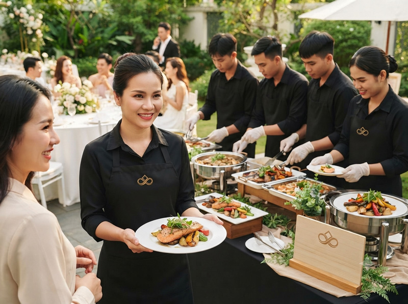 Hướng dẫn xây dựng thương hiệu dịch vụ nấu tiệc uy tín và bền vững