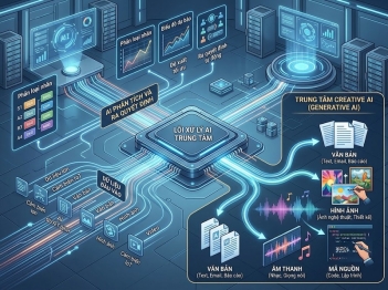 Phân biệt AI và Generative AI theo khả năng tạo nội dung