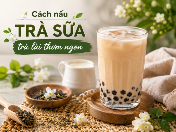 Cách nấu trà sữa bằng trà lài