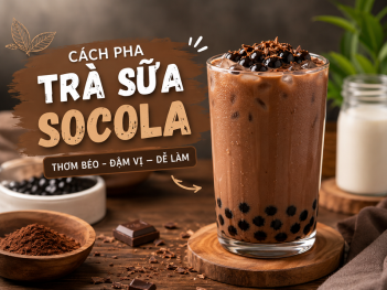 Cách pha trà sữa socola đậm vị