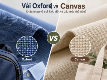 So sánh cấu tạo vải Oxford và Canvas