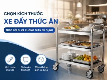 Cách chọn kích thước xe đẩy thức ăn