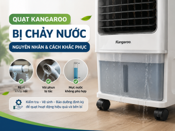 Quạt Kangaroo bị chảy nước xử lý thế nào?