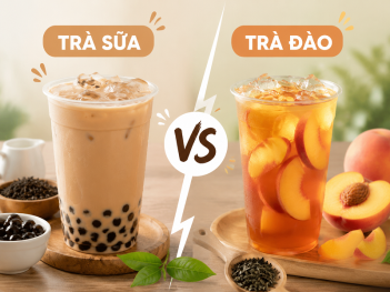 Trà sữa khác trà đào như thế nào?