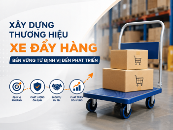 Các bước xây dựng thương hiệu xe đẩy hàng bền vững