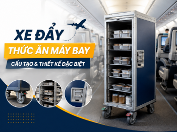 Thiết kế xe đẩy thức ăn trên máy bay