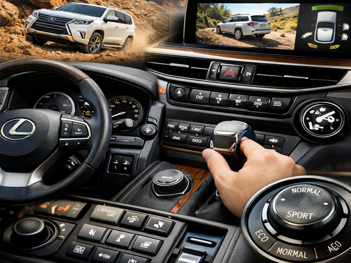 các nút chức năng trên xe lexus 570