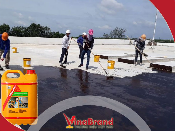 chống thấm sân thượng bằng sika