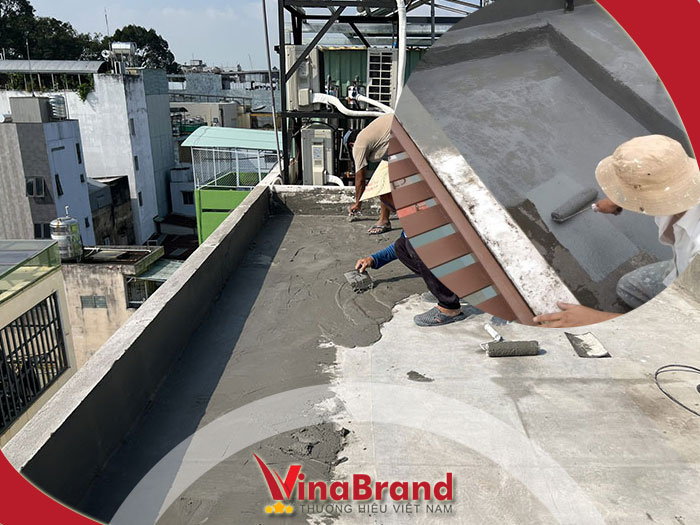 chống thấm sân thượng bằng xi măng