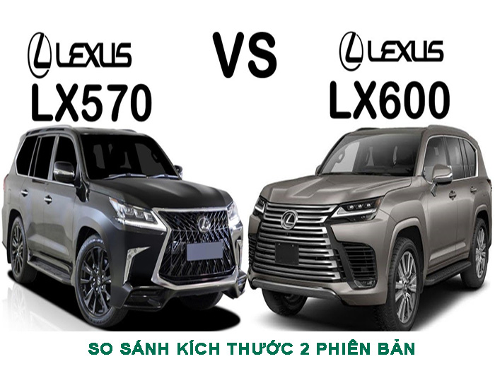 kích thước xe lexus 570