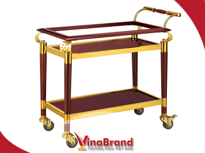 xe đẩy đồ ăn khách sạn